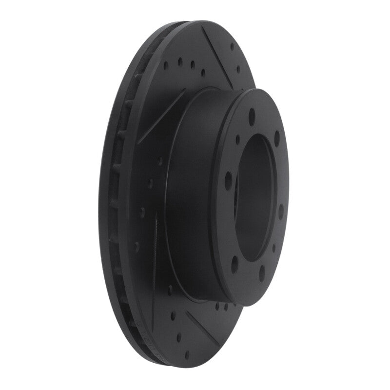 R1 Concepts Toyota Hilux 2009 - 2015 Front Right Drilled & Slotted Black Brake Rotor | rncECB - 92069R - JDMuscleSPK983983