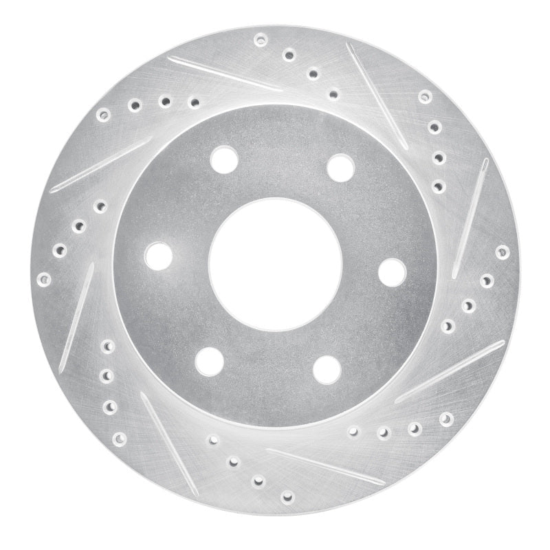R1 Concepts Toyota Hilux 2009 - 2015 Front Right Drilled & Slotted Silver Brake Rotor | rncEDZ - 92069R - JDMuscleSPK987975