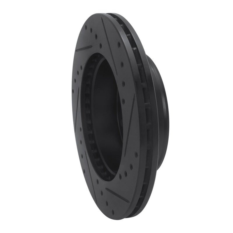 R1 Concepts Toyota Hilux Front Left Drilled & Slotted Black Brake Rotor (Part Number: RNC - ECB - 92069L) | rncECB - 92069L - JDMuscleSPK983982