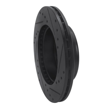 R1 Concepts Toyota Hilux Front Left Drilled & Slotted Black Brake Rotor (Part Number: RNC - ECB - 92069L) | rncECB - 92069L - JDMuscleSPK983982