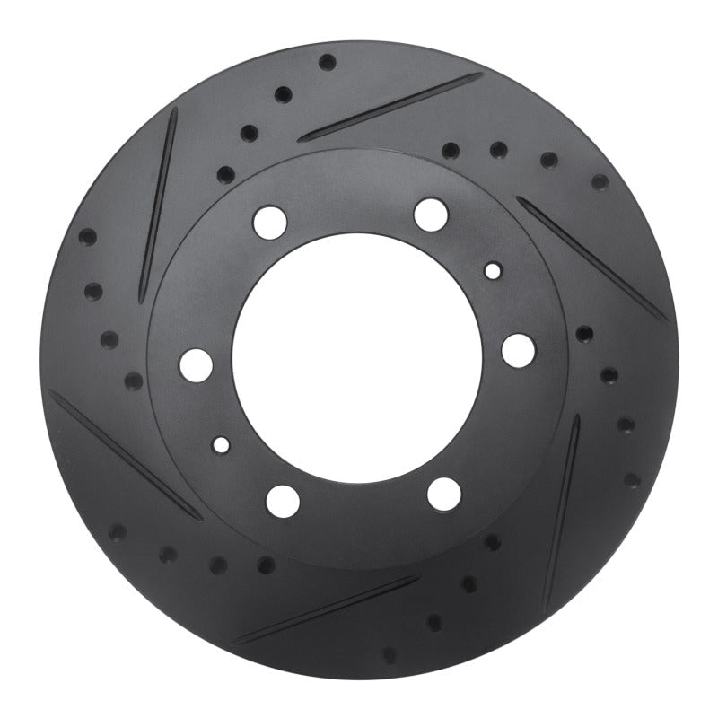 R1 Concepts Toyota Hilux Front Left Drilled & Slotted Black Brake Rotor (Part Number: RNC - ECB - 92069L) | rncECB - 92069L - JDMuscleSPK983982