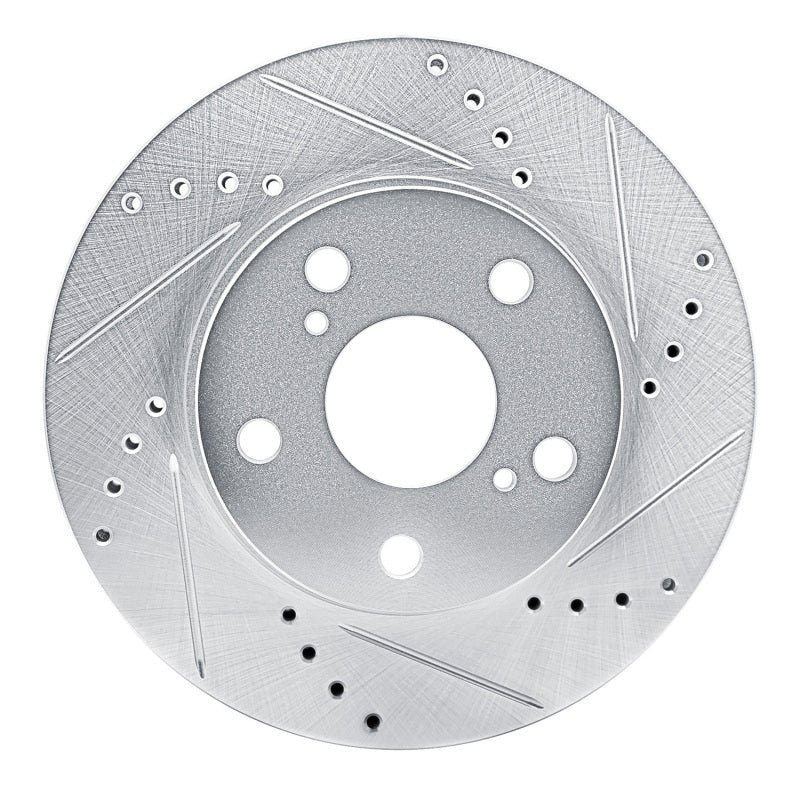 R1 Concepts Toyota Hilux Front Right Drilled & Slotted Silver Brake Rotor (2013 - 2019) | rncEDZ - 92042R - JDMuscleSPK987929
