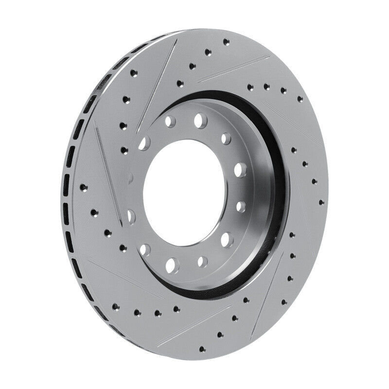 R1 Concepts Toyota Land Cruiser 76 - 89 Front Right Drilled & Slotted Silver Brake Rotor (Part No. rncEDZ - 76169R) | rncEDZ - 76169R - JDMuscleSPK987690