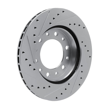 R1 Concepts Toyota Land Cruiser 76 - 89 Front Right Drilled & Slotted Silver Brake Rotor (Part No. rncEDZ - 76169R) | rncEDZ - 76169R - JDMuscleSPK987690