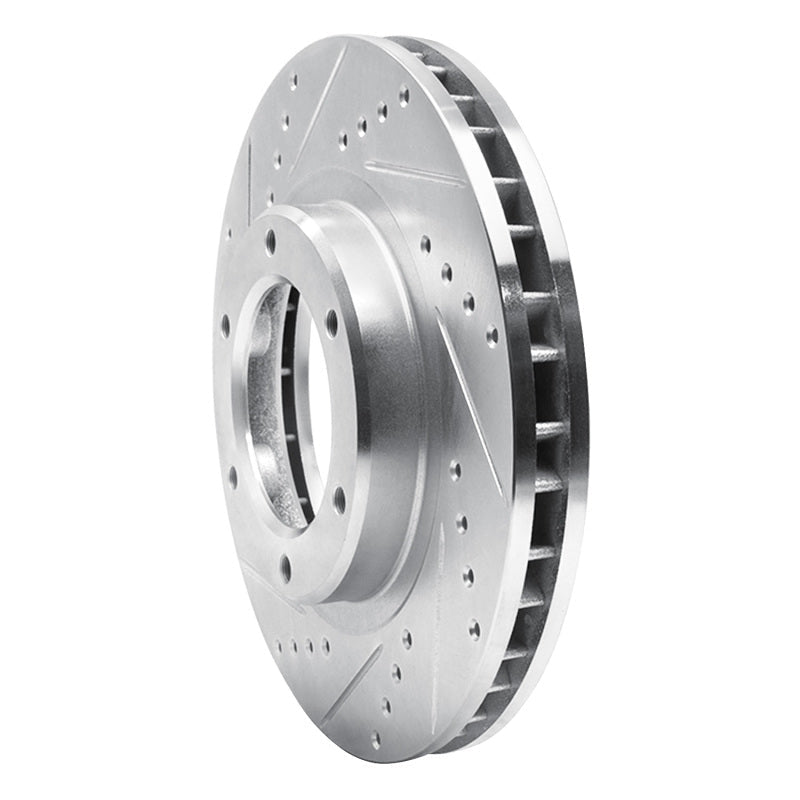 R1 Concepts Toyota Land Cruiser Front Left Drilled & Slotted Silver Brake Rotor (Part rncEDZ - 76110L) | rncEDZ - 76110L - JDMuscleSPK987617