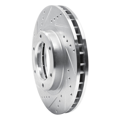 R1 Concepts Toyota Land Cruiser Front Left Drilled & Slotted Silver Brake Rotor (Part rncEDZ - 76110L) | rncEDZ - 76110L - JDMuscleSPK987617