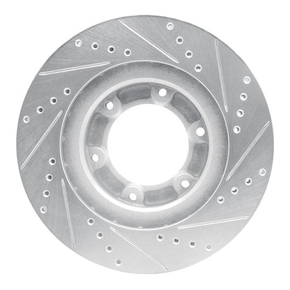 R1 Concepts Toyota Land Cruiser Front Left Drilled & Slotted Silver Brake Rotor (Part rncEDZ - 76110L) | rncEDZ - 76110L - JDMuscleSPK987617