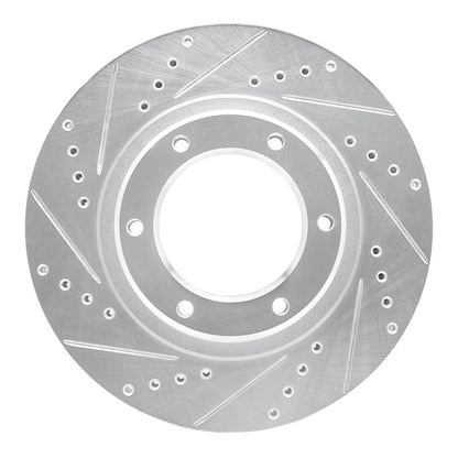 R1 Concepts Toyota Land Cruiser Front Left Drilled & Slotted Silver Brake Rotor (Part rncEDZ - 76110L) | rncEDZ - 76110L - JDMuscleSPK987617