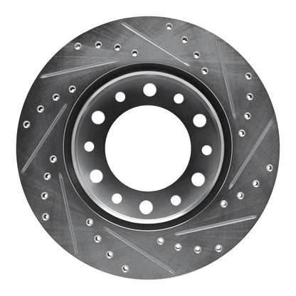 R1 Concepts Toyota Land Cruiser Front Left Drilled & Slotted Silver Brake Rotor (Part rncEDZ - 76169L) | rncEDZ - 76169L - JDMuscleSPK987689