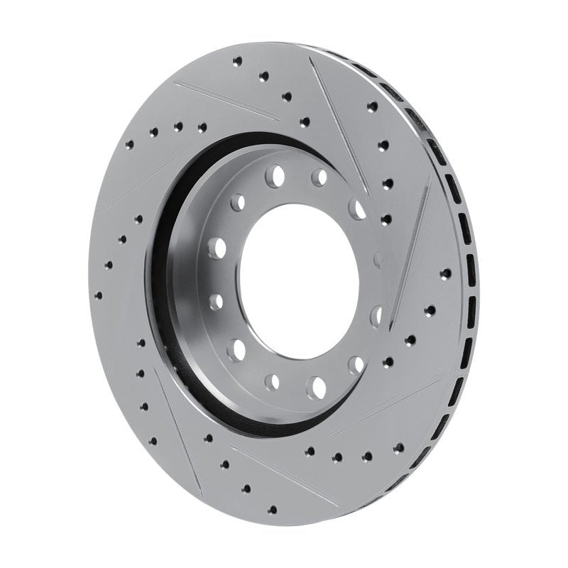 R1 Concepts Toyota Land Cruiser Front Left Drilled & Slotted Silver Brake Rotor (Part rncEDZ - 76169L) | rncEDZ - 76169L - JDMuscleSPK987689