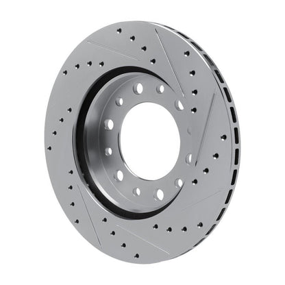 R1 Concepts Toyota Land Cruiser Front Left Drilled & Slotted Silver Brake Rotor (Part rncEDZ - 76169L) | rncEDZ - 76169L - JDMuscleSPK987689