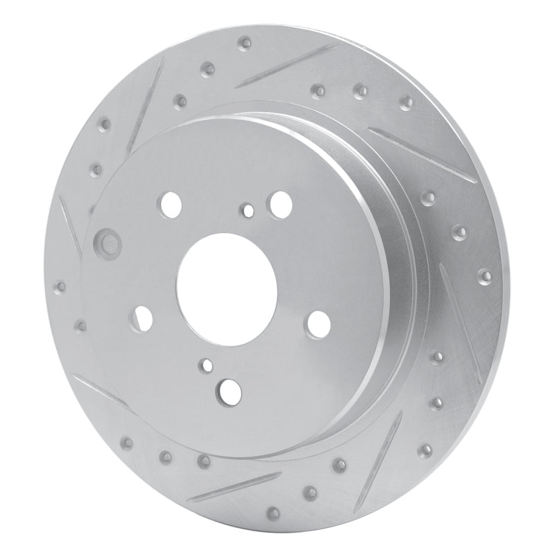 R1 Concepts Toyota Mirai Rear Left Drilled & Slotted Silver Brake Rotor - Part  RNCEDZ - 76089L | rncEDZ - 76089L - JDMuscleSPK987579