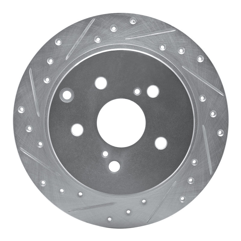 R1 Concepts Toyota Mirai Rear Left Drilled & Slotted Silver Brake Rotor - Part  RNCEDZ - 76089L | rncEDZ - 76089L - JDMuscleSPK987579