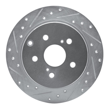 R1 Concepts Toyota Mirai Rear Left Drilled & Slotted Silver Brake Rotor - Part  RNCEDZ - 76089L | rncEDZ - 76089L - JDMuscleSPK987579