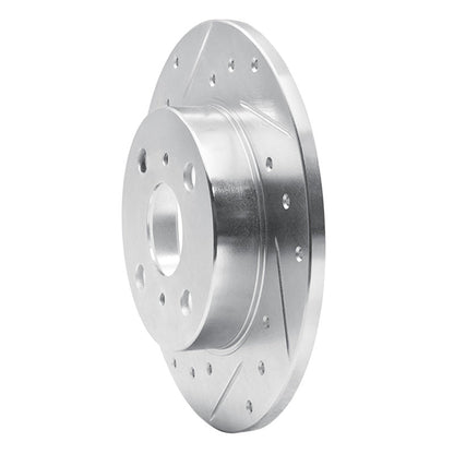 R1 Concepts Toyota MR2 1985 - 1986 Rear Left Drilled & Slotted Silver Brake Rotor | rncEDZ - 76031L - JDMuscleSPK987505