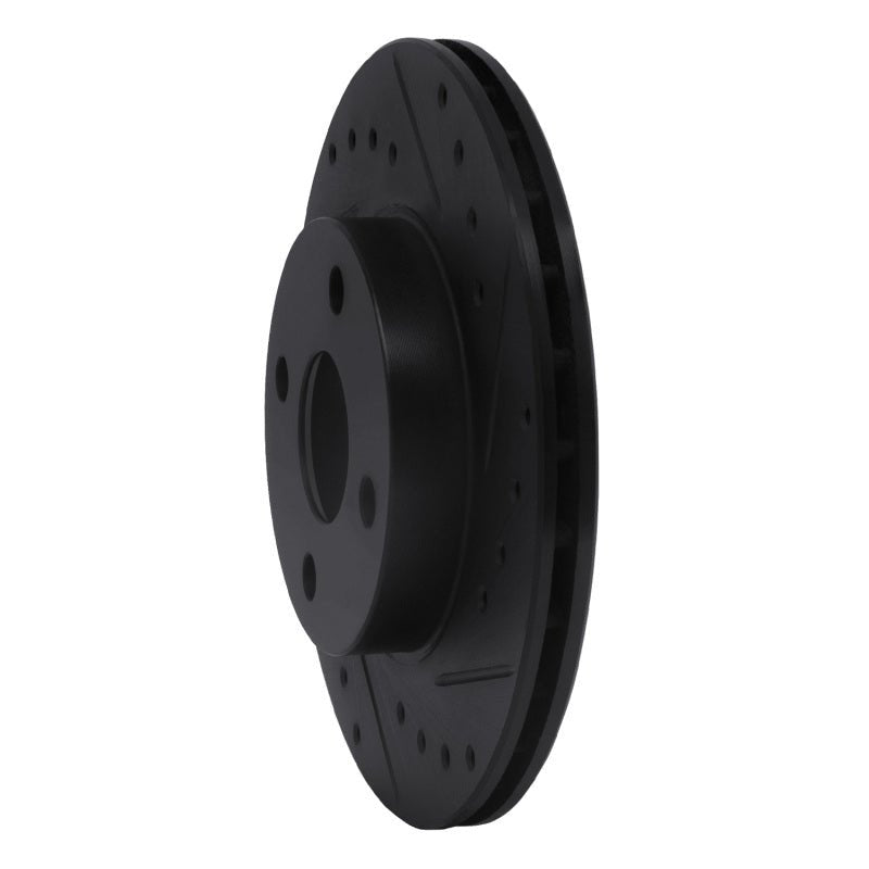 R1 Concepts Toyota Paseo Front Right Drilled & Slotted Black Brake Rotor (Part Number: rncECB - 76050R) | rncECB - 76050R - JDMuscleSPK983698