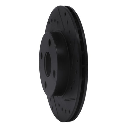 R1 Concepts Toyota Paseo Front Right Drilled & Slotted Black Brake Rotor (Part Number: rncECB - 76050R) | rncECB - 76050R - JDMuscleSPK983698