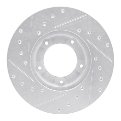 R1 Concepts Toyota Pickup 1985 - 1992 Front Right Drilled & Slotted Silver Brake Rotor | rncEDZ - 76098R - JDMuscleSPK987596