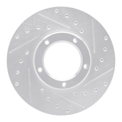 R1 Concepts Toyota Pickup 1985 - 1992 Front Right Drilled & Slotted Silver Brake Rotor | rncEDZ - 76098R - JDMuscleSPK987596