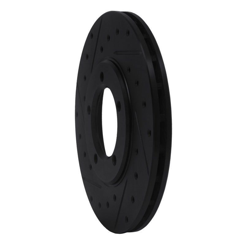 R1 Concepts Toyota Pickup Front Left Drilled & Slotted Black Brake Rotor (Part rncECB - 76094L) | rncECB - 76094L - JDMuscleSPK983707