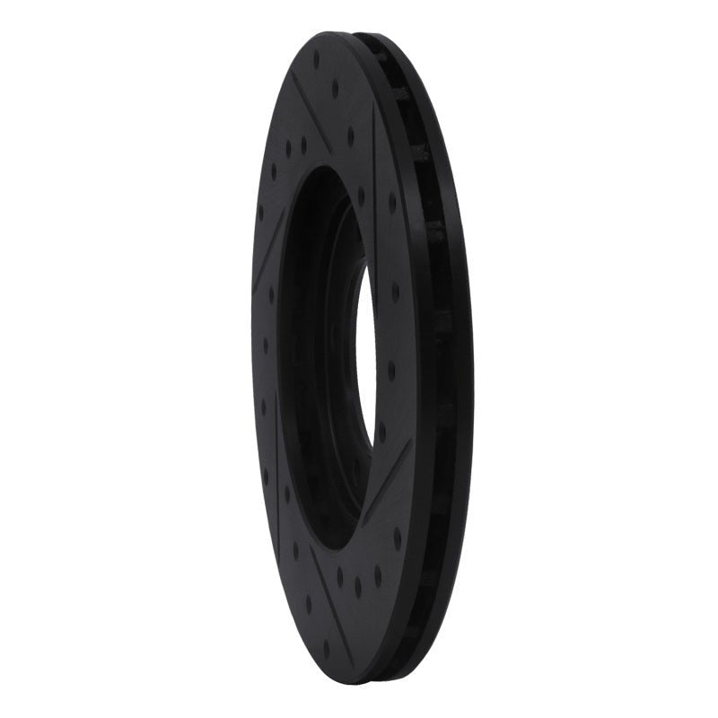 R1 Concepts Toyota Pickup Front Left Drilled & Slotted Black Brake Rotor (Part rncECB - 76094L) | rncECB - 76094L - JDMuscleSPK983707