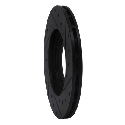 R1 Concepts Toyota Pickup Front Left Drilled & Slotted Black Brake Rotor (Part rncECB - 76094L) | rncECB - 76094L - JDMuscleSPK983707