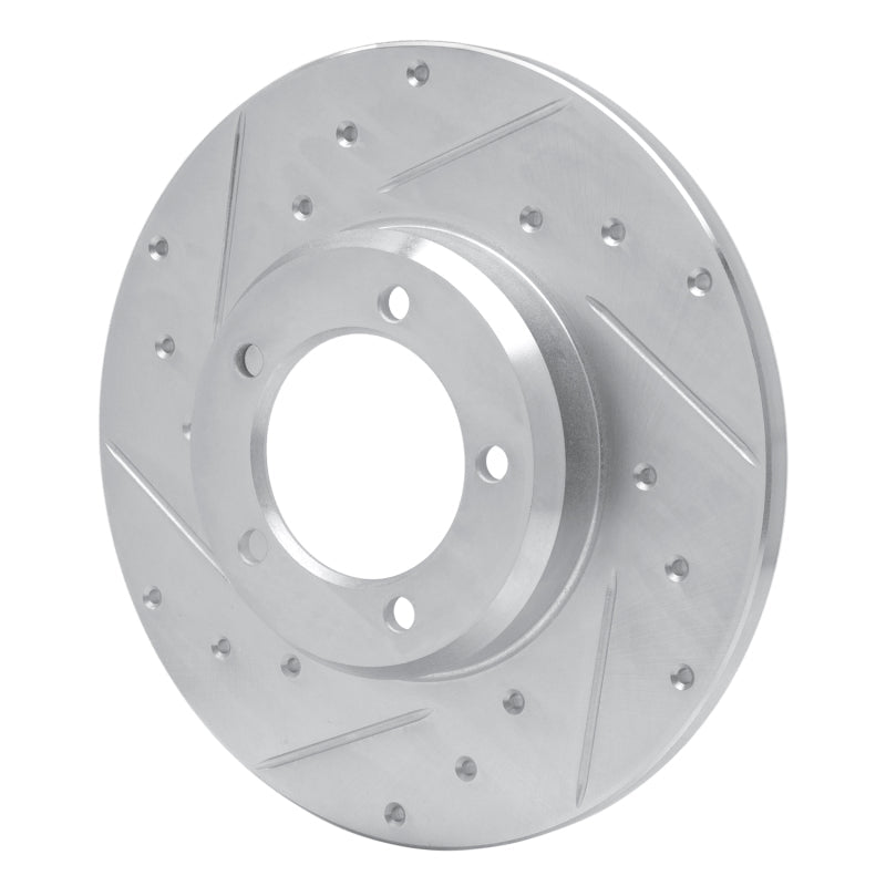 R1 Concepts Toyota Pickup Front Left Drilled & Slotted Silver Brake Rotor (1980 - 1983) | rncEDZ - 76092L - JDMuscleSPK987585
