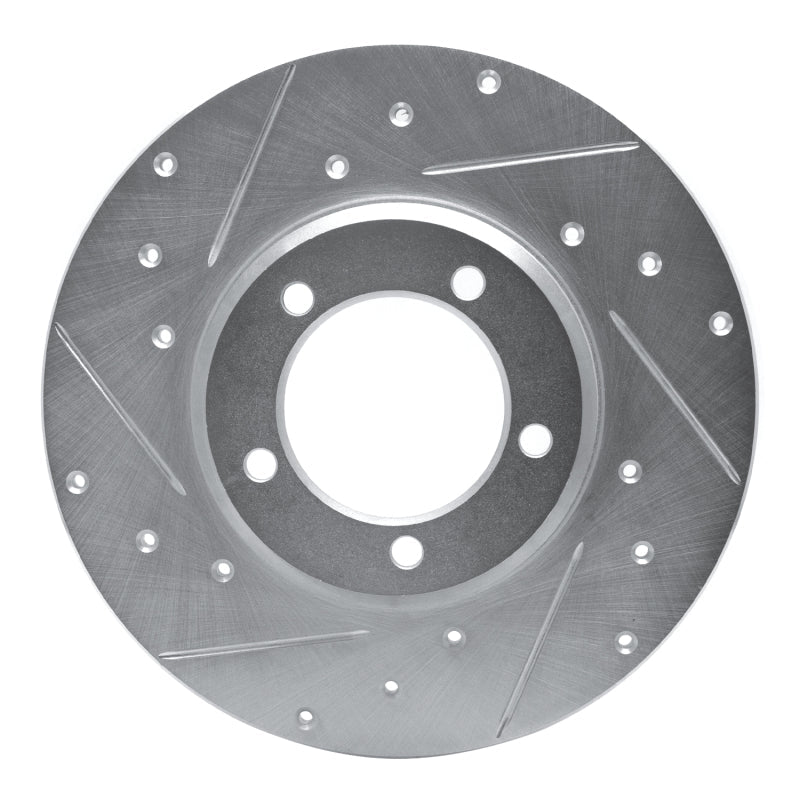 R1 Concepts Toyota Pickup Front Left Drilled & Slotted Silver Brake Rotor (1980 - 1983) | rncEDZ - 76092L - JDMuscleSPK987585