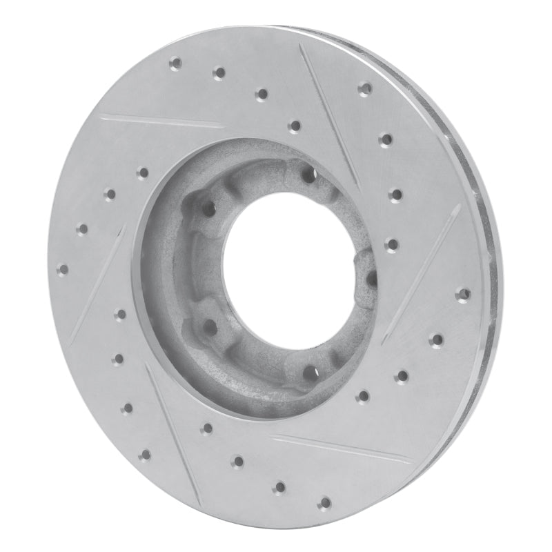 R1 Concepts Toyota Pickup Front Left Drilled & Slotted Silver Brake Rotor (1985 - 1992) | rncEDZ - 76098L - JDMuscleSPK987595