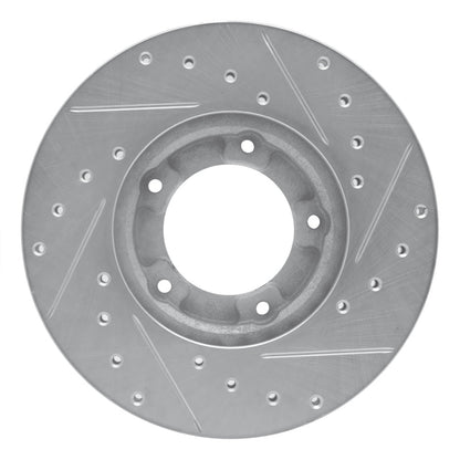 R1 Concepts Toyota Pickup Front Left Drilled & Slotted Silver Brake Rotor (1985 - 1992) | rncEDZ - 76098L - JDMuscleSPK987595