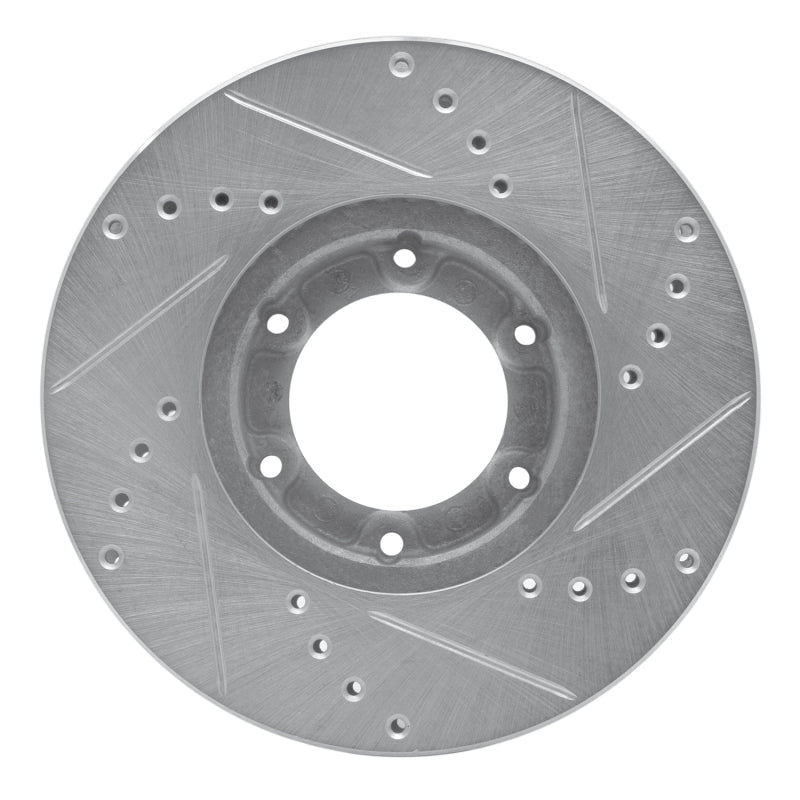 R1 Concepts Toyota Pickup Front Left Drilled & Slotted Silver Brake Rotor (Part No. RNCEDZ - 76107L) | rncEDZ - 76107L - JDMuscleSPK987611