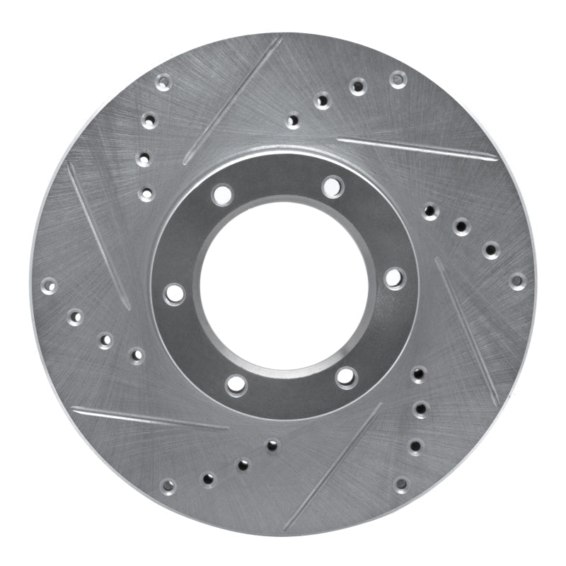 R1 Concepts Toyota Pickup Front Left Drilled & Slotted Silver Brake Rotor (Part No. RNCEDZ - 76107L) | rncEDZ - 76107L - JDMuscleSPK987611