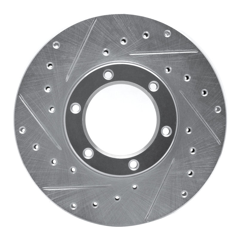 R1 Concepts Toyota Pickup Front Left Drilled & Slotted Silver Brake Rotor (Part Number: rncEDZ - 76105L) | rncEDZ - 76105L - JDMuscleSPK987607