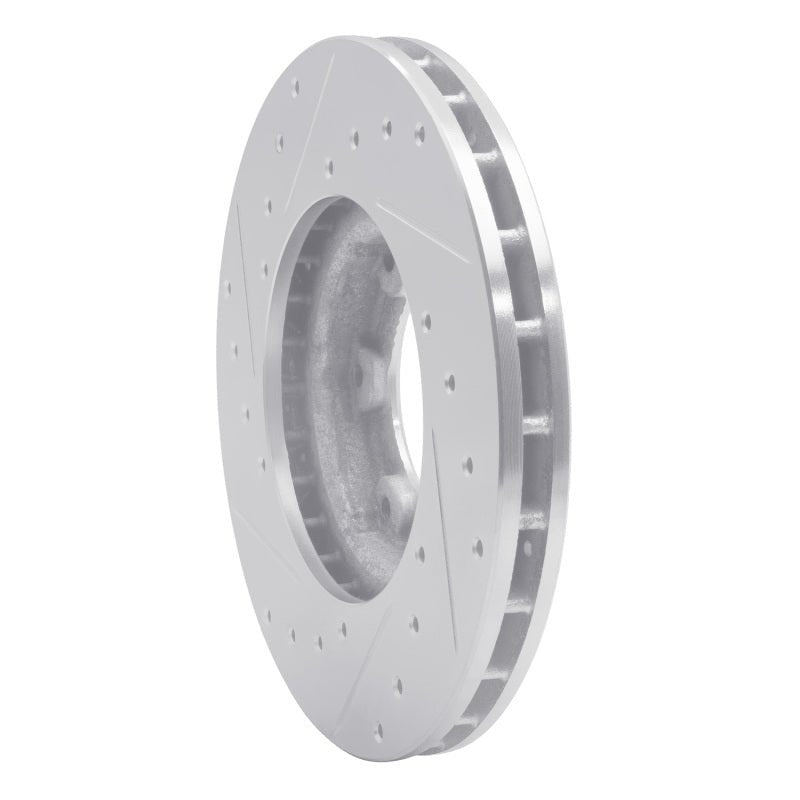 R1 Concepts Toyota Pickup Front Right Drilled & Slotted Brake Rotor (1987 - 1988) - Silver | rncEDZ - 76105R - JDMuscleSPK987608