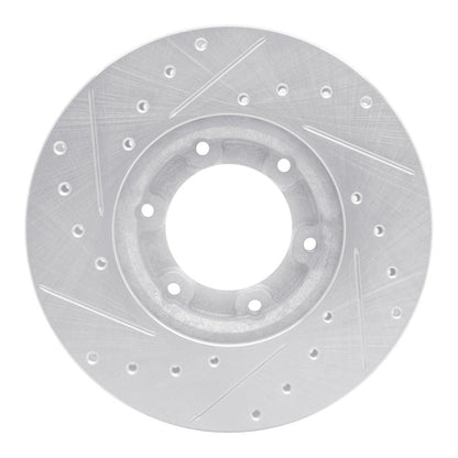 R1 Concepts Toyota Pickup Front Right Drilled & Slotted Brake Rotor (1987 - 1988) - Silver | rncEDZ - 76105R - JDMuscleSPK987608