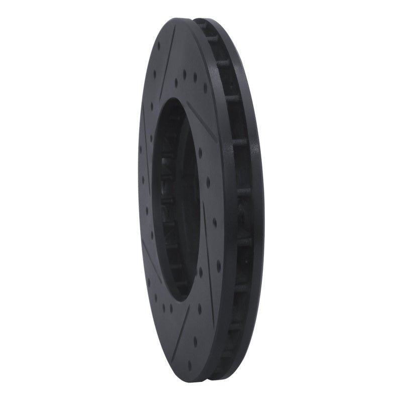R1 Concepts Toyota Pickup Front Right Drilled & Slotted Brake Rotor - Black Part Number RNC - ECB - 76105R | rncECB - 76105R - JDMuscleSPK983720