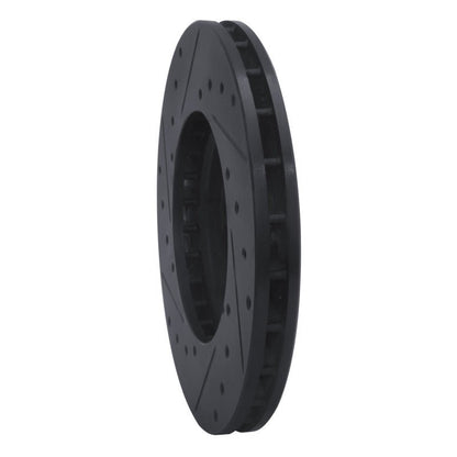 R1 Concepts Toyota Pickup Front Right Drilled & Slotted Brake Rotor - Black Part Number RNC - ECB - 76105R | rncECB - 76105R - JDMuscleSPK983720
