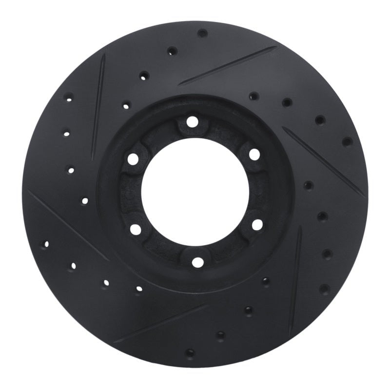 R1 Concepts Toyota Pickup Front Right Drilled & Slotted Brake Rotor - Black Part Number RNC - ECB - 76105R | rncECB - 76105R - JDMuscleSPK983720