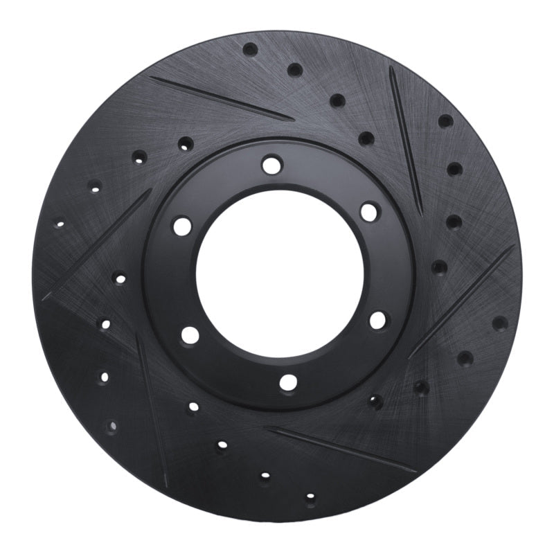 R1 Concepts Toyota Pickup Front Right Drilled & Slotted Brake Rotor - Black Part Number RNC - ECB - 76105R | rncECB - 76105R - JDMuscleSPK983720