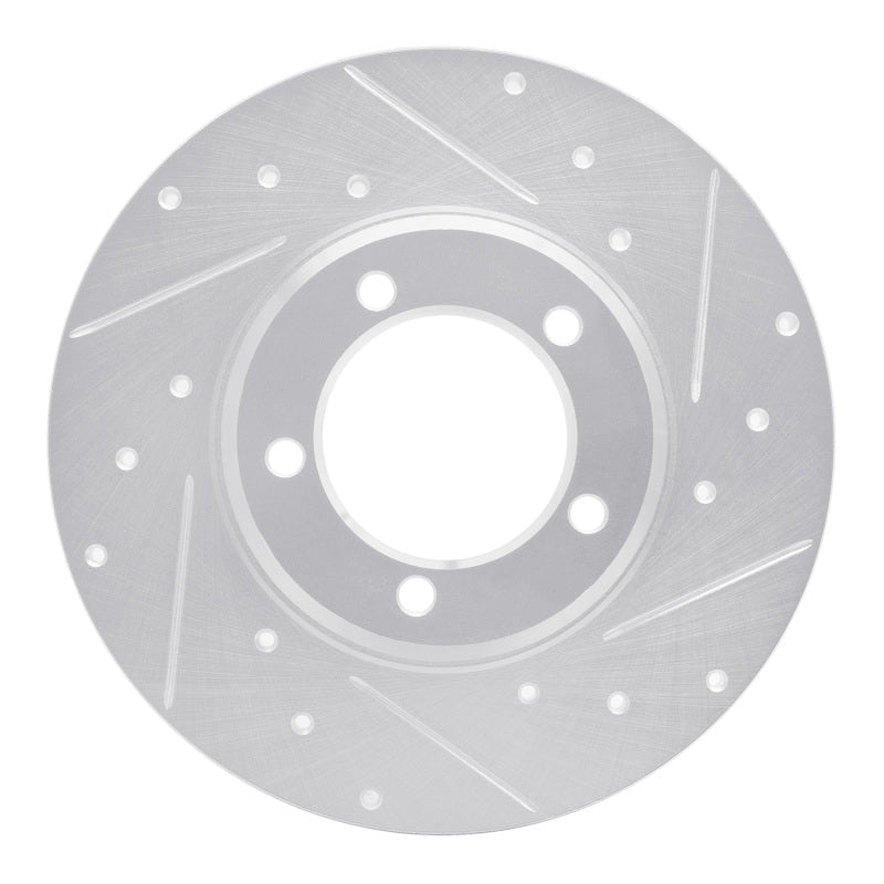 R1 Concepts Toyota Pickup Front Right Drilled & Slotted Silver Brake Rotor (75 - 83) | rncEDZ - 76092R - JDMuscleSPK987586