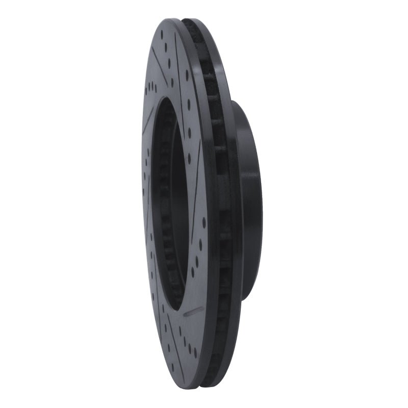 R1 Concepts Toyota Previa Front Left Drilled & Slotted Black Brake Rotor (Part Number: rncECB - 76109L) | rncECB - 76109L - JDMuscleSPK983725