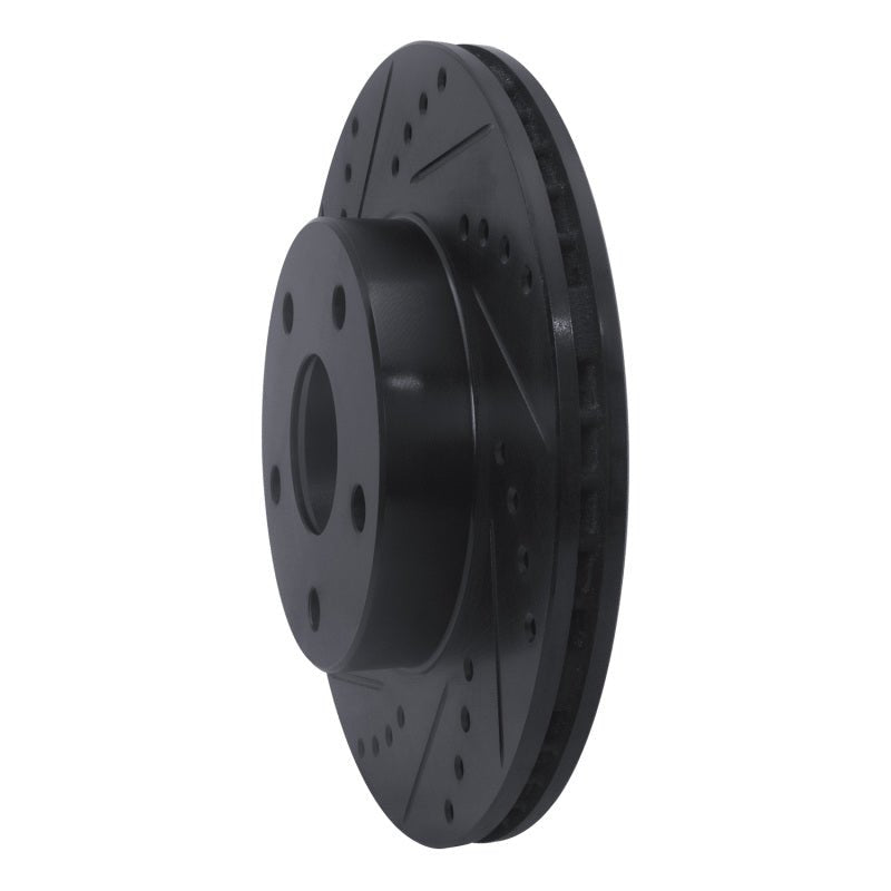 R1 Concepts Toyota Previa Front Left Drilled & Slotted Black Brake Rotor (Part Number: rncECB - 76109L) | rncECB - 76109L - JDMuscleSPK983725