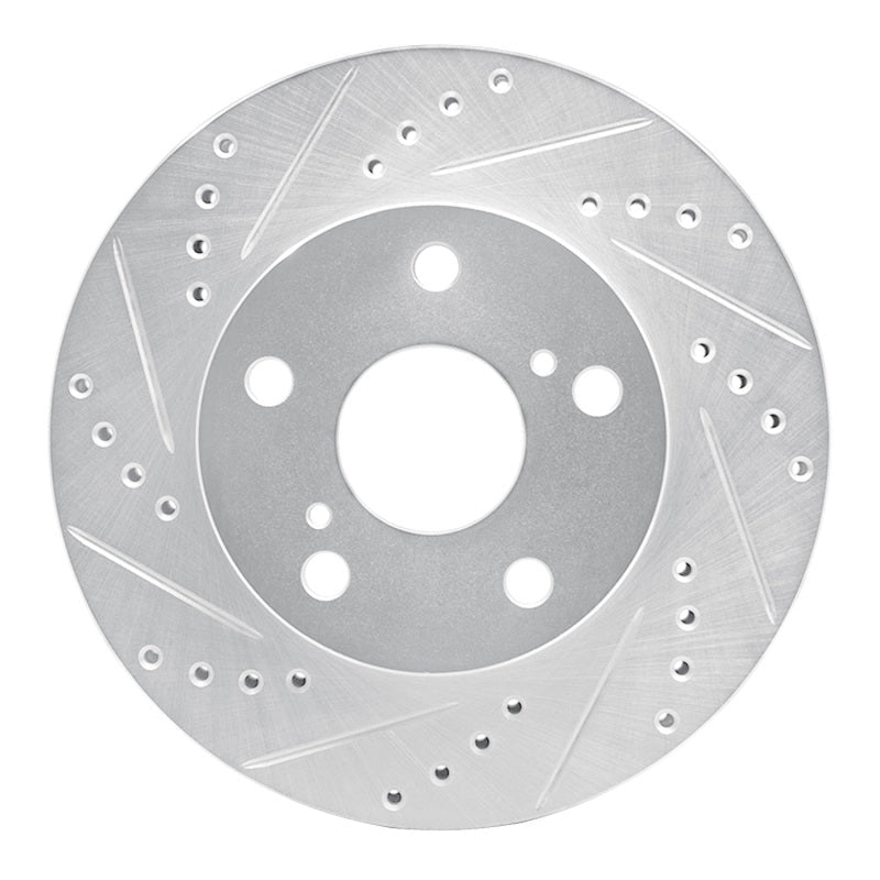 R1 Concepts Toyota Previa Front Left Drilled & Slotted Silver Brake Rotor (Part rncEDZ - 76111L) | rncEDZ - 76111L - JDMuscleSPK987619
