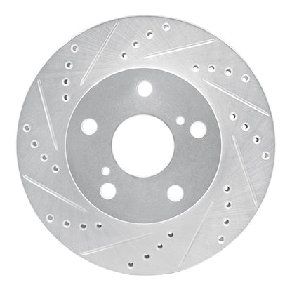 R1 Concepts Toyota Previa Front Left Drilled & Slotted Silver Brake Rotor (Part rncEDZ - 76111L) | rncEDZ - 76111L - JDMuscleSPK987619