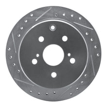 R1 Concepts Toyota Previa Rear Left Drilled & Slotted Brake Rotor (1986 - 1997) - Silver Finish | rncEDZ - 76101L - JDMuscleSPK987601