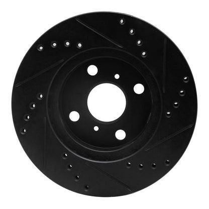 R1 Concepts Toyota Prius 2001 - 2003 Front Left Drilled & Slotted Brake Rotor | rncECB - 76074L - JDMuscleSPK983701