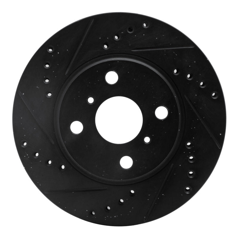 R1 Concepts Toyota Prius 2001 - 2003 Front Left Drilled & Slotted Brake Rotor | rncECB - 76074L - JDMuscleSPK983701