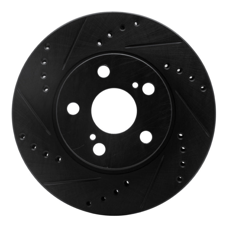 R1 Concepts Toyota Prius Front Left Drilled & Slotted Brake Rotor - Model ECB - 76077L | rncECB - 76077L - JDMuscleSPK983703