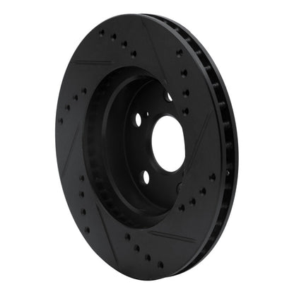 R1 Concepts Toyota Prius Front Left Drilled & Slotted Brake Rotor - Model ECB - 76077L | rncECB - 76077L - JDMuscleSPK983703