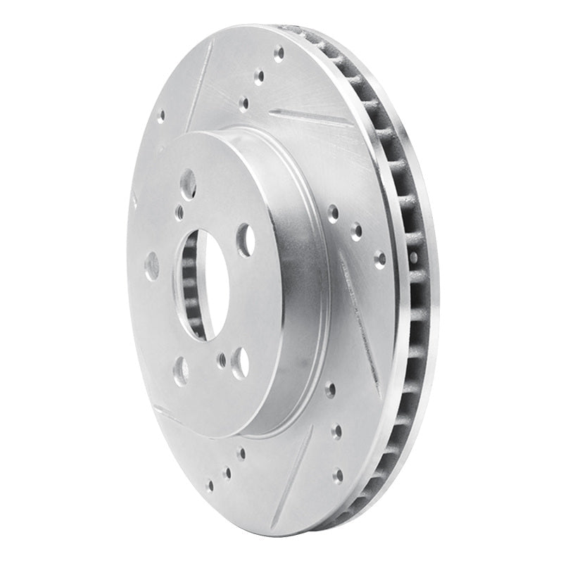 R1 Concepts Toyota Prius Front Left Drilled & Slotted Silver Brake Rotor (Part Number: rncEDZ - 76151L) | rncEDZ - 76151L - JDMuscleSPK987665